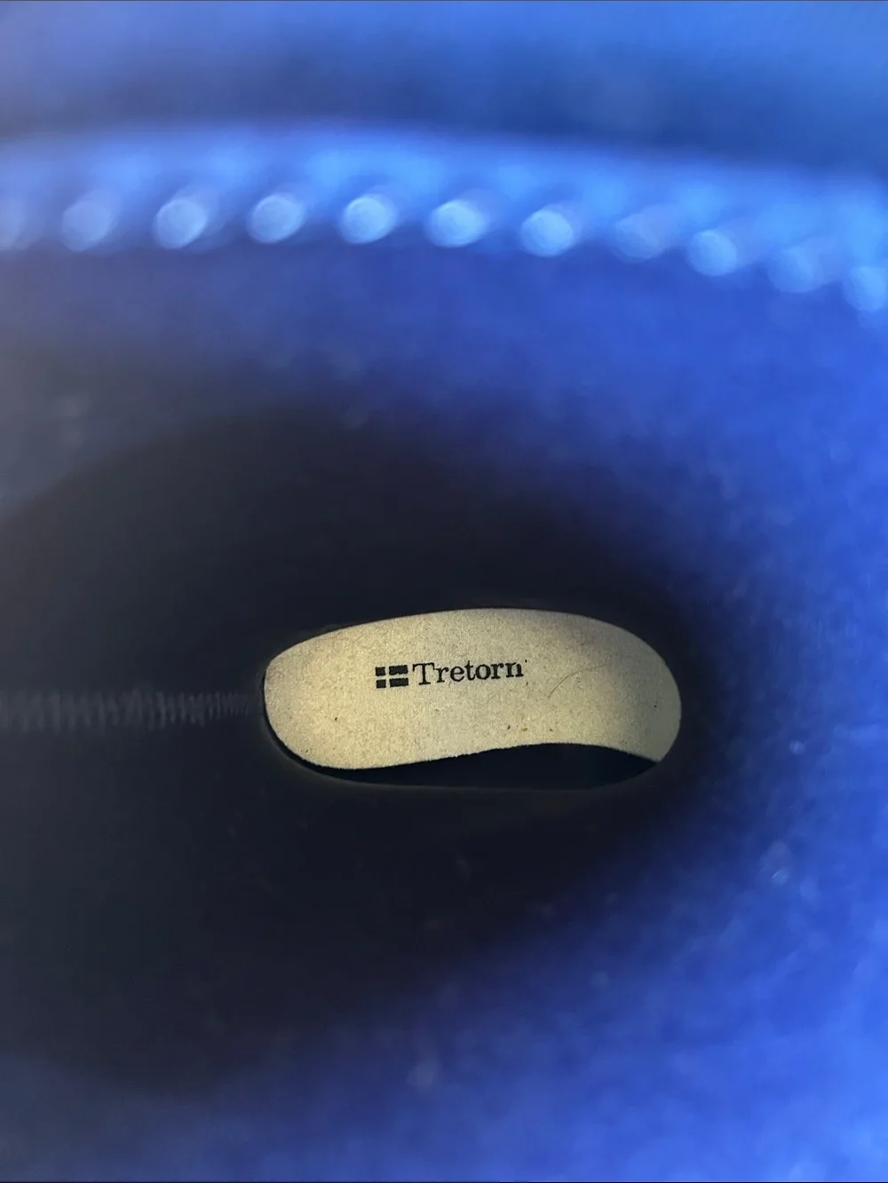 Tretorn Navy Boots with White Drawcord